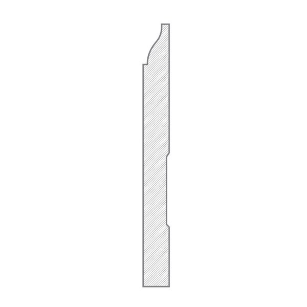 Baseboard Pine Primed 618